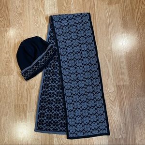 Coach scarf and hat set